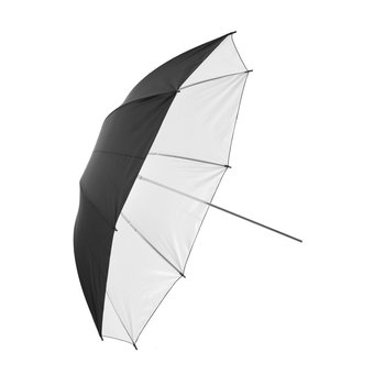 Parasolka dwuwarstwowa 110 cm Biała Czarna - CineGEN
