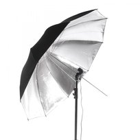 Parasolka jednowarstwowa, reflektor srebrny 84cm