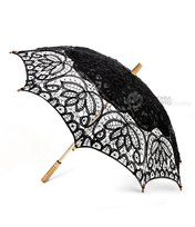 Parasolka koronkowa Mariboutique - czarna [uniw] VICTORIA COBURG