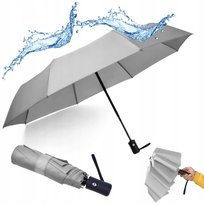 Parasolka Składana Automatyczna Duża Parasol Męska Damska Lekka XXL Szary inna (Inny)