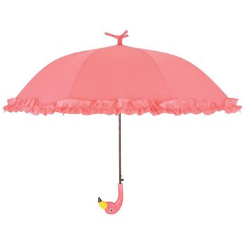 Parasolka z falbaną ESSCHERT DESIGN Flamingo, różowa, 98 cm, TP203 - Esschert Design