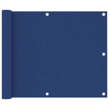 Parawan balkonowy, niebieski, 75x300 cm, tkanina Oxford - vidaXL