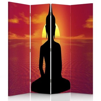 Parawan dwustronny FEEBY, Buddha Medytacja Zen Spa 145x170 - Feeby