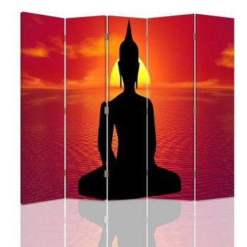 Parawan dwustronny FEEBY, Buddha Medytacja Zen Spa 180x170 - Feeby