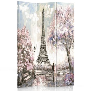 Parawan dwustronny FEEBY, Paryż Wieża Eiffla Pastele 110x170 - Feeby
