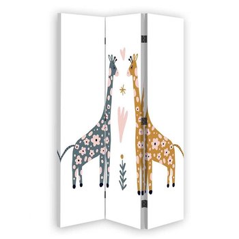 Parawan dwustronny korkowy FEEBY, Żyrafy Zwierzęta 110x170 - Feeby