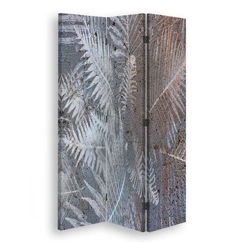 Parawan pokojowy FEEBY, Palmowe inspiracje, Dwustronny 110x170cm 3-częściowy - Feeby
