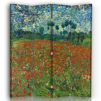 Parawan Poppy Field 145x170 (4 Panele) - Legendarte