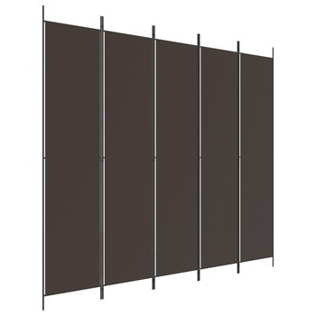Parawan przegroda 5-panelowa, brązowy, 250x220 cm / AAALOE - Inny producent