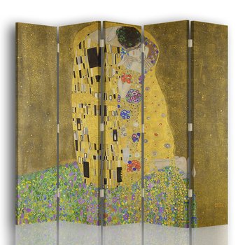 Parawan The Kiss - Klimt 180x170 (5 Panele) - Legendarte