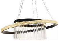 Parela - nowoczesny elegancki żyrandol kryształowy LED kryształowy Ring 60 cm