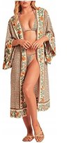 Pareo Kimono Narzutka Na Strój Plaże Kwiatowy Wzór Inna marka