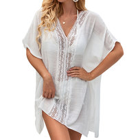 Pareo Letnia Tunika Plażowa Zwiewna Sukienka Damska Narzutka Boho Na Plażę Rozmiar Uniwersalny
