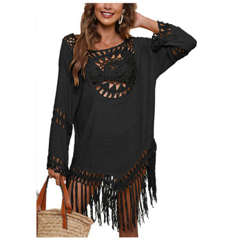 Pareo plażowe sukienka tunika boho frędzle - Luvu