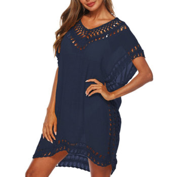 Pareo plażowe tunika sukienka z haftem - Luvu