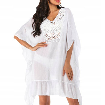 Pareo tunika sukienka z ażurowym zdobieniem - Luvu