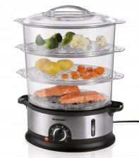 Parowar Elektryczny URZĄDZENIE DO GOTOWANIA NA PARZE MINUTNIK TIMER 800W - SILVERCREST