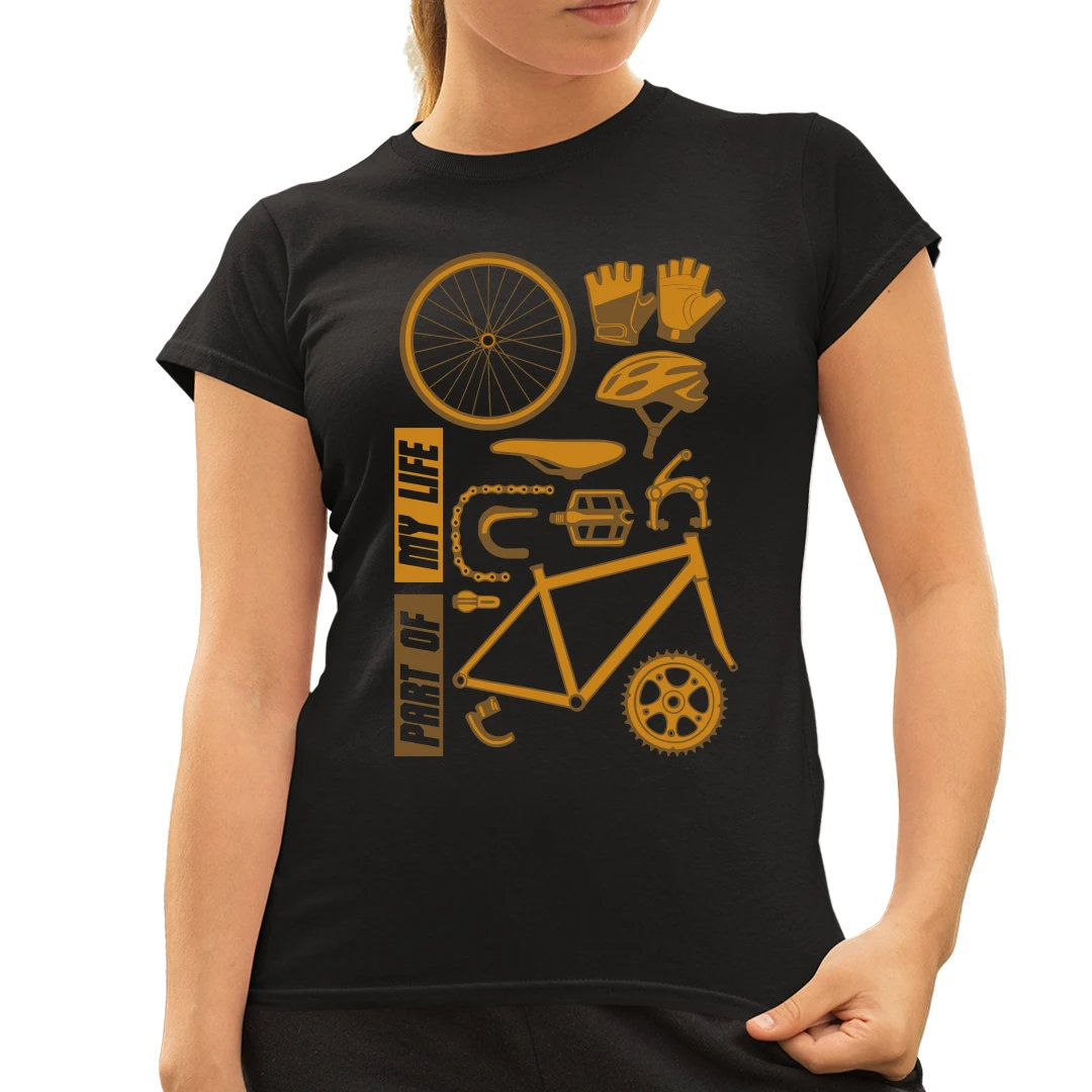 Part of my life - część mojego życia - rower - damska koszulka dla ...
