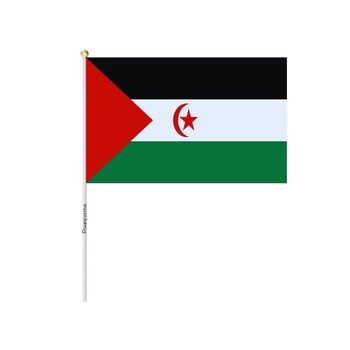 Partie mini flagi Sahrawi Arabskiej Republiki Demokratycznej 14x21 cm w 100 sztukach - Inny producent (majster PL)