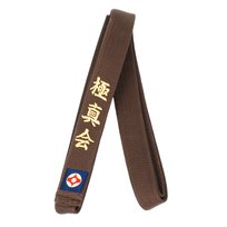 Pas Do Kyokushin Karate Brązowy haft naszywka 240