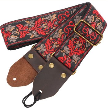 Pas Gitarowy Wzorzysty - Regulowany Stylonowy Jeremi GS-85-2 - Jeremi