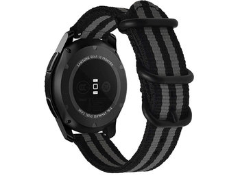 Pasek Alogy nylon strap do Huawei Watch GT 2 Pro 22mm Czarno-szary - Inny producent