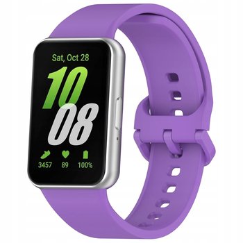 Pasek Bizon Strap Watch Silicone do Galaxy Fit 3, fioletowy - Bizon