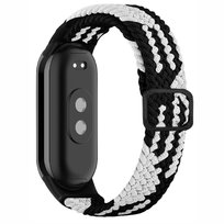 Pasek cloth do Xiaomi MI Band 8 i Mi Band 9 (Czarno-biały)