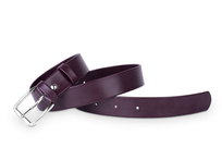 Pasek damski klasyczny bordowy mat 3 cm