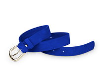 Pasek damski klasyczny chaber welurowy 3 cm