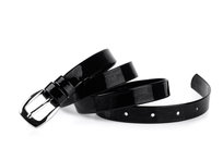 Pasek damski klasyczny czarny lakier 2 cm