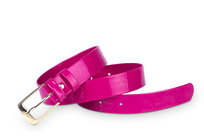 Pasek damski klasyczny fuksja lakier 3 cm