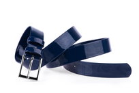 Pasek damski klasyczny granatowy lakier 3 cm