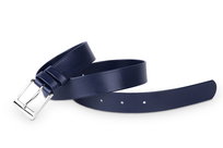 Pasek damski klasyczny granatowy mat 3 cm