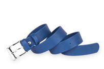 Pasek damski klasyczny kobalt mat 3 cm