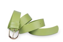 Pasek damski klasyczny oliwkowy mat 3 cm