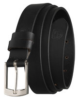 Pasek damski skórzany do spodni klasyczna klamra bezniklowa ze skóry naturalnej Peterson czarny 105