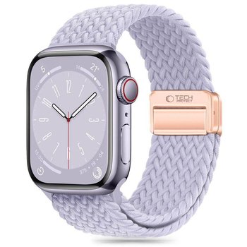 Pasek do APPLE WATCH 3 / 4 / 5 / 6 / 7 / 8 / 9 / SE (38 / 40 / 41 MM) Tech-Protect Nylonmag Periwinkle fioletowe - Inny producent