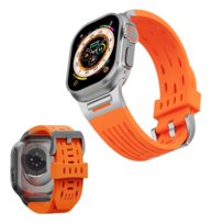 Pasek do Apple Watch 38/40/41mm mocna opaska silikon pomarańczowy zamiennik