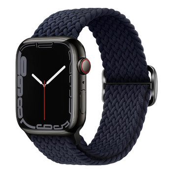 Pasek do Apple Watch 41mm / 40mm / 38mm Pleciony Oddychający Nylon Granatowy - Avizar