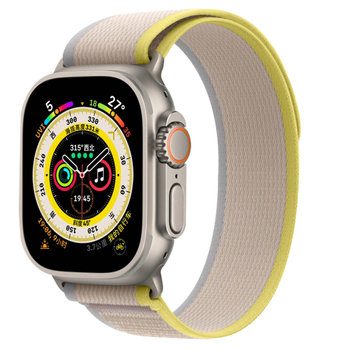 Pasek do Apple Watch 41mm / 40mm .38mm Regulowany Nylon Beżowy - Avizar