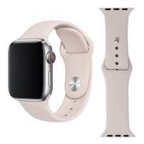 Pasek do Apple Watch 42 44 45 49mm silikonowy opaska bransoleta beżowy