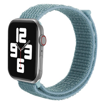 Pasek do Apple Watch 49mm, 45mm, 44mm, 42mm Nylon Tkany Regulowany Niebieski - Avizar