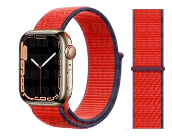 Pasek do Apple Watch Nike Sport Tkanina Nylon 38/40 mm Czerwony - Bezmarkowe