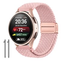 Pasek do Forever Look Me! 3 KW-520 pleciony na zegarek bransoleta różowy