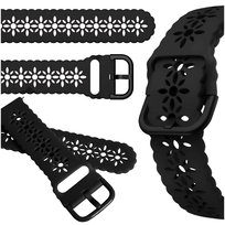 Pasek do Garett Kids Essa 4G smartwatch czarna opaska 18mm z teleskopami