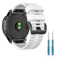 Pasek do Garmin Fenix 5 6 7 8 47mm PRO Solar Instinct biały QUICKFIT 22mm