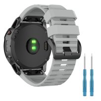 Pasek do Garmin Fenix 5 6 7 8 47mm PRO Solar Instinct bransoleta szary 22mm