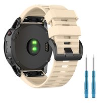 Pasek do Garmin Fenix 5 6 7 8 47mm PRO Solar opaska bransoleta beżowy 22mm