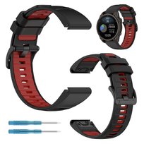 Pasek do Garmin Fenix 5s / 6s / 7s opaska dwukolorowy bransoleta silikon